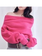 【スナイデル/SNIDEL】の【HIGH QUALITY/カンヘウォン着用】フォックスカシミヤオフショルプルオーバー 人気、トレンドファッション・服の通販 founy(ファニー) ファッション Fashion レディースファッション Fashion for Women トップス・カットソー Cut & Sew Tops カジュアルプルオーバー・ニットトップス Pullovers & Knit Tops / Casual Pullovers ウェーブ Wavy Pattern スマート Smart, Elegant トレンド Trend, Trending Now フォックス Fox, Fox Fur おすすめ Recommended / Our Picks thumbnail PNK[066]|ID: prp329100004779690 ipo3291000000034728413