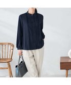 【アー ヴェー ヴェー/a.v.v】の【洗える/WEB限定】ピンタックブラウス ネイビー|ID: prp329100004779691 ipo3291000000034668947