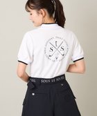 【アー ヴェー ヴェー/a.v.v】のレディースゴルフウエア バックプリントモックネックトップス ホワイト|ID: prp329100004779723 ipo3291000000034669550