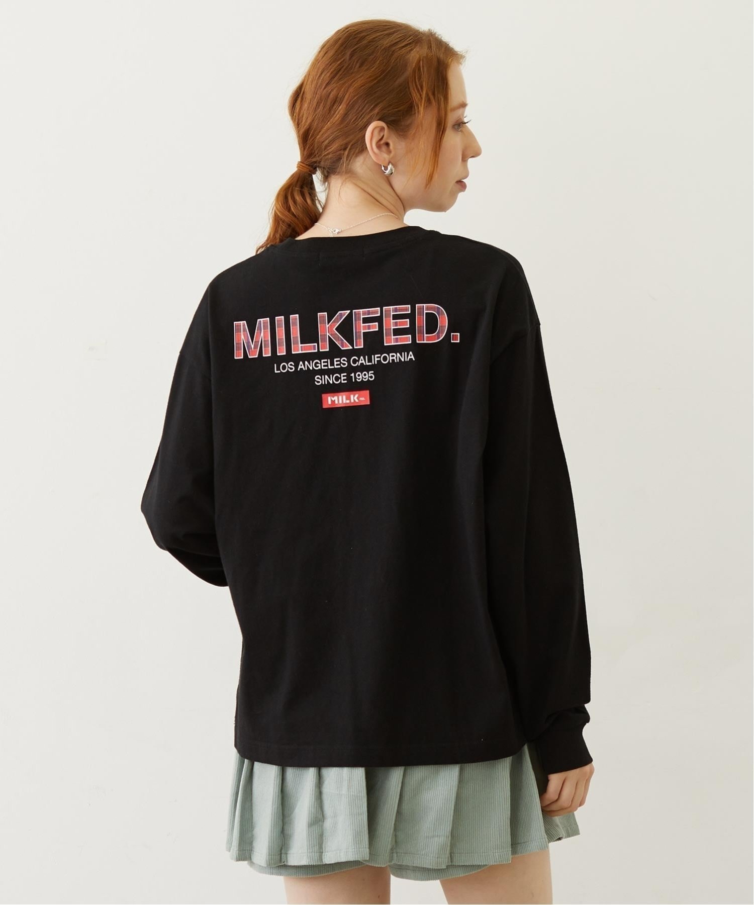 【ミルクフェド/MILKFED.】のMILKFED. PLAID LOGO L/S TEE 人気、トレンドファッション・服の通販 founy(ファニー) ファッション Fashion レディースファッション Fashion for Women チェック Check, Plaid, Tartan 人気 Popular, Best Seller 長袖 Long Sleeve, Full Sleeve other-1|ID: prp329100004779734 ipo3291000000034779714