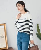 【アー ヴェー ヴェー/a.v.v】のワンポイント刺繍ケーブルニット アイボリー|ID: prp329100004779823 ipo3291000000034671620