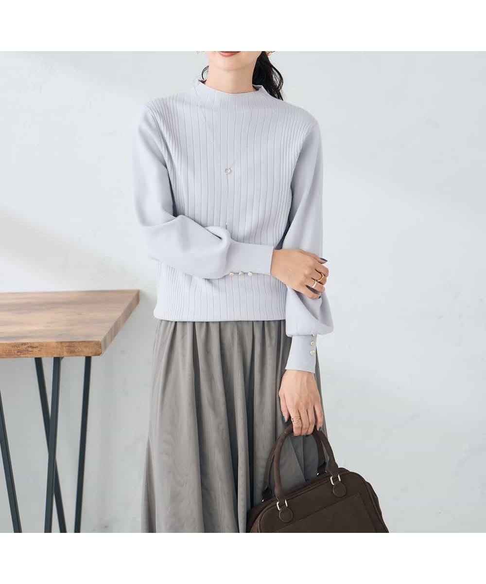 【アー ヴェー ヴェー/a.v.v】のプチハイネック針抜きニット インテリア・キッズ・メンズ・レディースファッション・服の通販 founy(ファニー) 　ファッション　Fashion　レディースファッション　Fashion for Women　トップス・カットソー　Cut & Sew Tops　ニット　Knit Tops & Sweaters　春　Spring　秋　Autumn　シンプル　Simple, Minimal　ストレッチ　Stretch, Stretchy Fabric　スリーブ　Sleeve, Long Sleeve / Short Sleeve　ダウン　Down, Puffer　デニム　Denim, Jeans Material　定番　Standard, Basic Item　なめらか　Smooth, Silky Texture　人気　Popular, Best Seller　ベーシック　Basic, Essential　冬　Winter / This Winter　再入荷　Restock / Back in Stock　おすすめ　Recommended / Our Picks　夏　Summer　エレガント 上品　Elegant　ビジネス 仕事 通勤　Business / Work / Commuting　ラベンダー|ID: prp329100004779825 ipo3291000000034671625