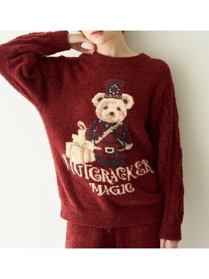 【スナイデル ホーム/SNIDEL HOME】の【Steam Whip】ホリデーベアジャガードプルオーバー インテリア・キッズ・メンズ・レディースファッション・服の通販 founy(ファニー) 　ファッション　Fashion　レディースファッション　Fashion for Women　トップス・カットソー　Cut & Sew Tops　カジュアルプルオーバー・ニットトップス　Pullovers & Knit Tops / Casual Pullovers　コレクション　Collection, Seasonal Line　ショート　Short, Short Length　スマート　Smart, Elegant　なめらか　Smooth, Silky Texture　モチーフ　Motif, Design Theme　ロング　Long, Long-Length　クリスマス X'mas　Christmas / X'mas　ホリデーシーズン　Holiday Season　RED[046]|ID: prp329100004779877 ipo3291000000034720436