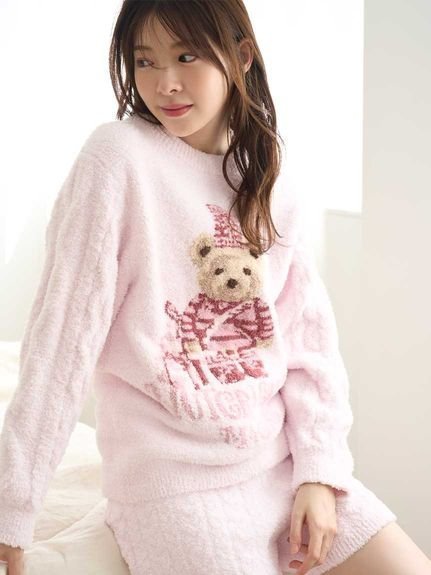 【スナイデル ホーム/SNIDEL HOME】の【Steam Whip】ホリデーベアジャガードプルオーバー インテリア・キッズ・メンズ・レディースファッション・服の通販 founy(ファニー) 　ファッション　Fashion　レディースファッション　Fashion for Women　トップス・カットソー　Cut & Sew Tops　カジュアルプルオーバー・ニットトップス　Pullovers & Knit Tops / Casual Pullovers　コレクション　Collection, Seasonal Line　ショート　Short, Short Length　スマート　Smart, Elegant　なめらか　Smooth, Silky Texture　モチーフ　Motif, Design Theme　ロング　Long, Long-Length　クリスマス X'mas　Christmas / X'mas　ホリデーシーズン　Holiday Season　PNK[066]|ID: prp329100004779877 ipo3291000000034720439