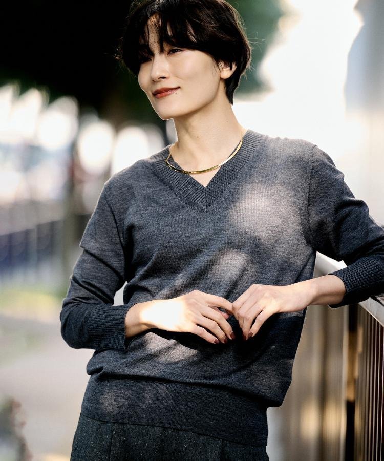 【アンタイトル/UNTITLED】の【洗える/きれいめ】Vネックプルオーバーニット 人気、トレンドファッション・服の通販 founy(ファニー) 　ファッション　Fashion　レディースファッション　Fashion for Women　トップス・カットソー　Cut & Sew Tops　ニット　Knit Tops & Sweaters　カジュアルプルオーバー・ニットトップス　Pullovers & Knit Tops / Casual Pullovers　Vネックトップス　V-Neck Tops / V-Cut Neckline Shirts　インナー　Innerwear　洗える　Machine Washable　シンプル　Simple, Minimal　ジャケット　Jacket, Outerwear　スタイリッシュ　Stylish, Fashionable　スマート　Smart, Elegant　デニム　Denim, Jeans Material　トレンド　Trend, Trending Now　ボトム　Bottoms, Lower Wear　ミックス　Mix, Mixed Style　おすすめ　Recommended / Our Picks　 other-1|ID: prp329100004779897 ipo3291000000034672969