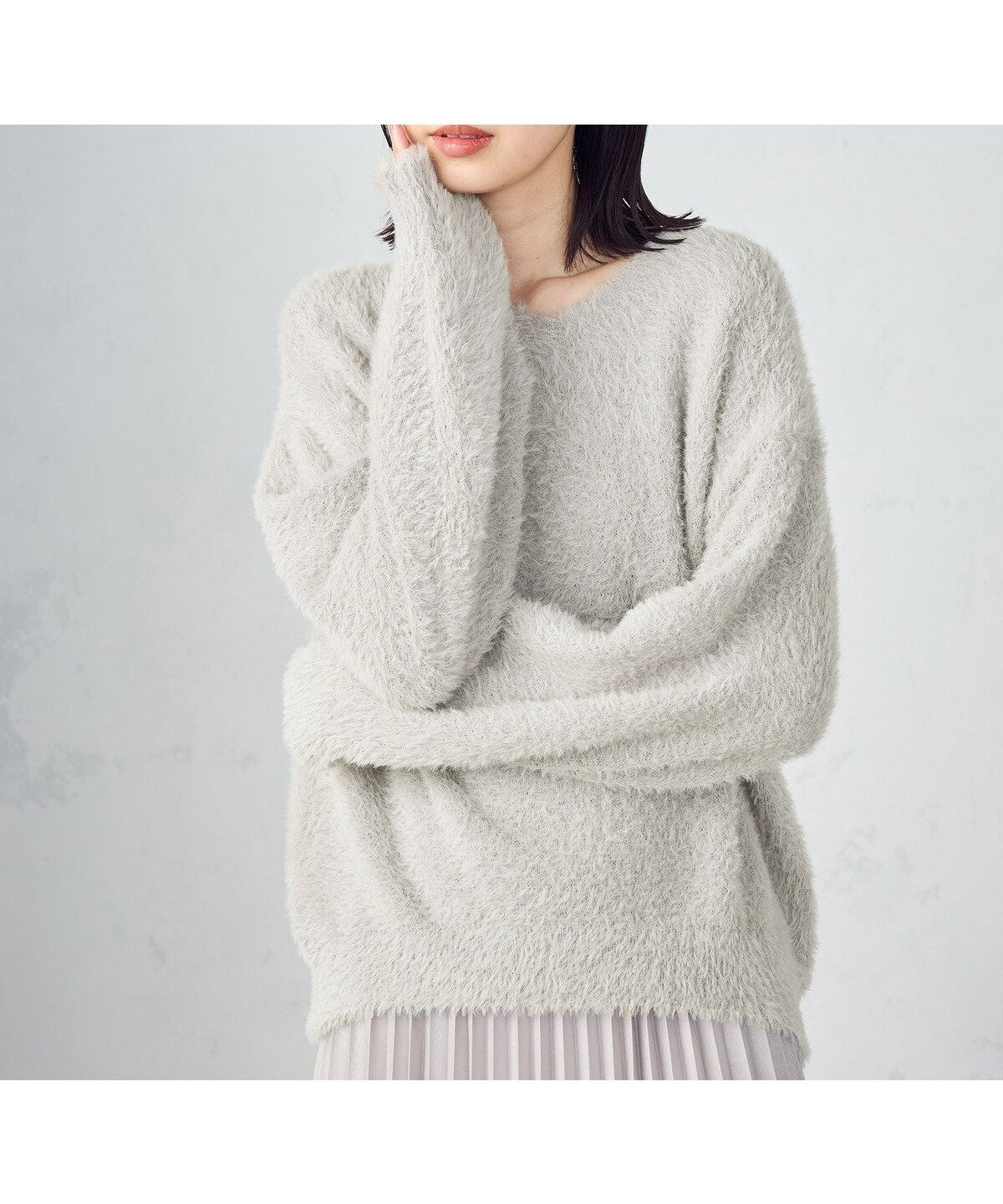 【コムサイズム/COMME CA ISM】の【ウォッシャブル】シャギー Vネックニット インテリア・キッズ・メンズ・レディースファッション・服の通販 founy(ファニー) 　ファッション　Fashion　レディースファッション　Fashion for Women　トップス・カットソー　Cut & Sew Tops　ニット　Knit Tops & Sweaters　Vネックトップス　V-Neck Tops / V-Cut Neckline Shirts　ウォッシャブル　Machine Washable　グレージュ|ID: prp329100004780233 ipo3291000000034676662