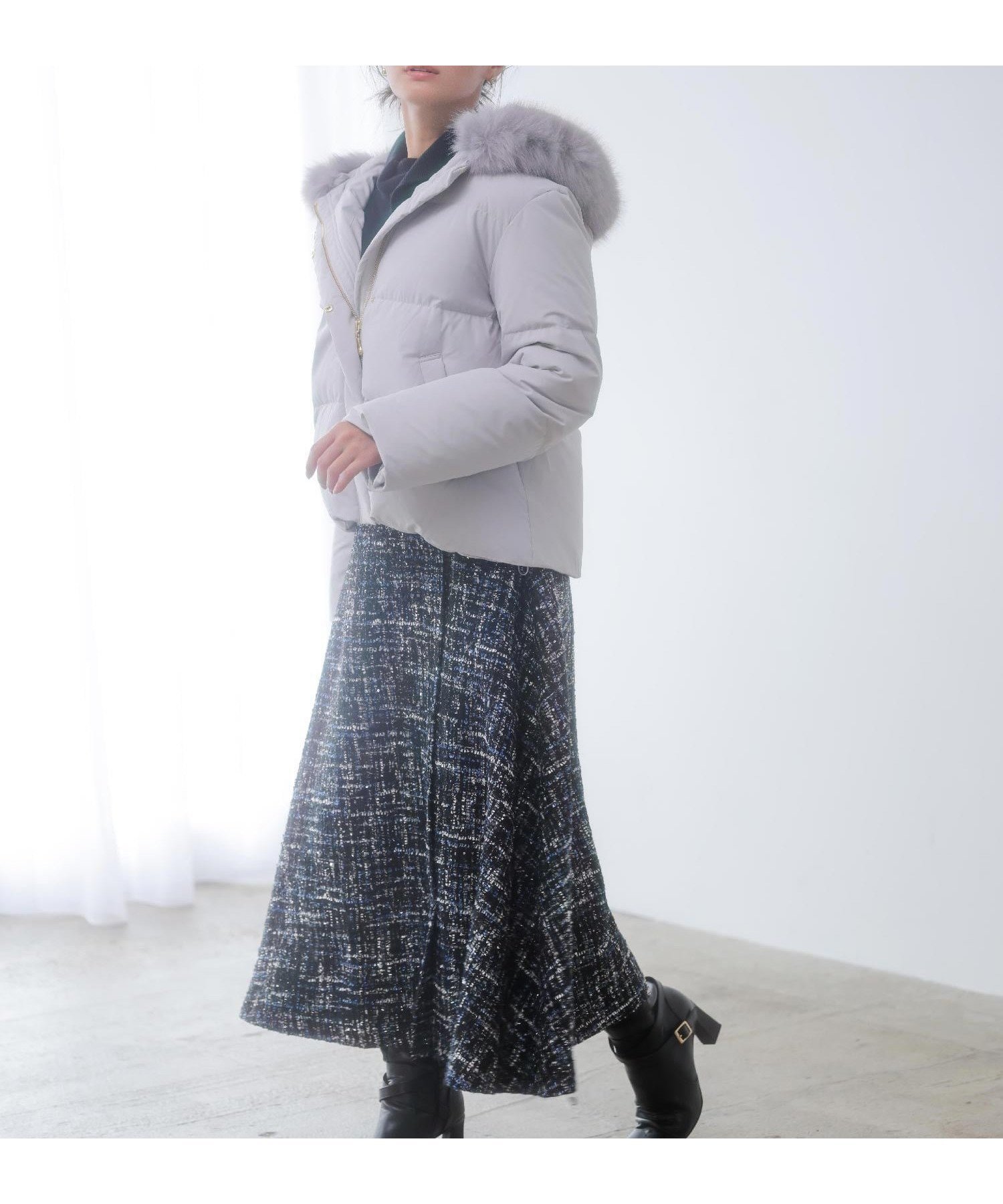 【ノエラ/Noela】のツイードラップスカート インテリア・キッズ・メンズ・レディースファッション・服の通販 founy(ファニー) 　ファッション　Fashion　レディースファッション　Fashion for Women　スカート　Skirts　ツイード　Twill, Twill Weave　フェミニン　Feminine, Girly　フレア　Flare, Flared　ポケット　Pocket, Pocket Detail　ラップ　Wrap, Wrap Design　エレガント 上品　Elegant　定番　Standard, Basic Item　ネイビー|ID: prp329100004780296 ipo3291000000034678082