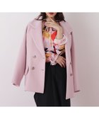 【ピンキーアンドダイアン/Pinky&Dianne】のダブルブレストショートコート 人気、トレンドファッション・服の通販 founy(ファニー) ファッション Fashion レディースファッション Fashion for Women アウター Coat / Outerwear Collection コート・ロングコート・ピーコート Long Coats, Peacoats & More ショート Short, Short Length ストレッチ Stretch, Stretchy Fabric ダブル Double, Double-Breasted フェミニン Feminine, Girly フォルム Silhouette, Form ベーシック Basic, Essential ボトム Bottoms, Lower Wear ポケット Pocket, Pocket Detail thumbnail ピンク|ID: prp329100004780299 ipo3291000000035018224