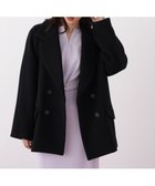 【ピンキーアンドダイアン/Pinky&Dianne】のダブルブレストショートコート 人気、トレンドファッション・服の通販 founy(ファニー) ファッション Fashion レディースファッション Fashion for Women アウター Coat / Outerwear Collection コート・ロングコート・ピーコート Long Coats, Peacoats & More ショート Short, Short Length ストレッチ Stretch, Stretchy Fabric ダブル Double, Double-Breasted フェミニン Feminine, Girly フォルム Silhouette, Form ベーシック Basic, Essential ボトム Bottoms, Lower Wear ポケット Pocket, Pocket Detail thumbnail ブラック|ID: prp329100004780299 ipo3291000000035018225