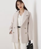 【ピンキーアンドダイアン/Pinky&Dianne】のダブルブレストショートコート 人気、トレンドファッション・服の通販 founy(ファニー) ファッション Fashion レディースファッション Fashion for Women アウター Coat / Outerwear Collection コート・ロングコート・ピーコート Long Coats, Peacoats & More ショート Short, Short Length ストレッチ Stretch, Stretchy Fabric ダブル Double, Double-Breasted フェミニン Feminine, Girly フォルム Silhouette, Form ベーシック Basic, Essential ボトム Bottoms, Lower Wear ポケット Pocket, Pocket Detail thumbnail ベージュ|ID: prp329100004780299 ipo3291000000035018228