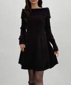 【ジュノア/JUNOAH】のCENEA オフショル風スクエアネックミニニットワンピ ブラック|ID: prp329100004780337 ipo3291000000035121644
