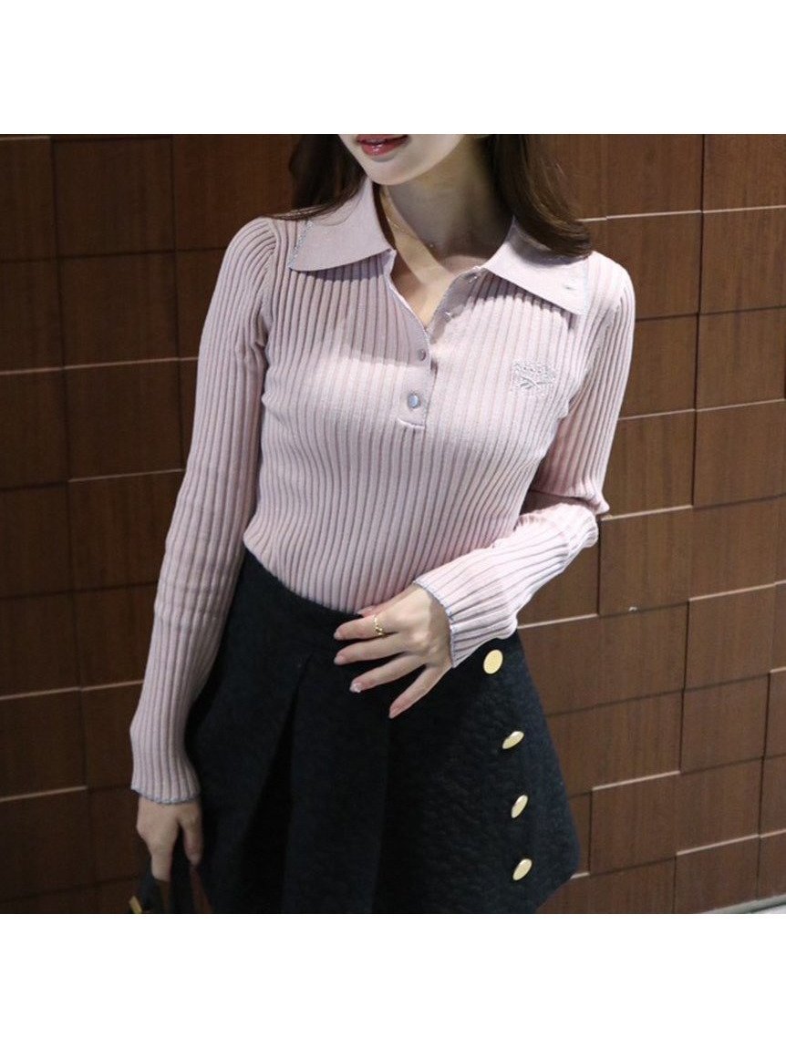 【フレイ アイディー/FRAY I.D】の【Reebok× FRAY I.D】ラメリブポロカラーニット インテリア・キッズ・メンズ・レディースファッション・服の通販 founy(ファニー) 　ファッション　Fashion　レディースファッション　Fashion for Women　トップス・カットソー　Cut & Sew Tops　ニット　Knit Tops & Sweaters　コラボ　Collaboration, Collab　コンパクト　Compact, Small Size　スタイリッシュ　Stylish, Fashionable　スポーツ　Sports, Activewear　スマート　Smart, Elegant　リブニット　Rib Knit, Ribbed Knit　PNK[066]|ID: prp329100004780351 ipo3291000000034721737