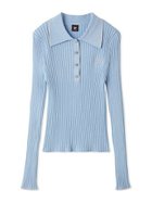 【フレイ アイディー/FRAY I.D】の【Reebok× FRAY I.D】ラメリブポロカラーニット 人気、トレンドファッション・服の通販 founy(ファニー) ファッション Fashion レディースファッション Fashion for Women トップス・カットソー Cut & Sew Tops ニット Knit Tops & Sweaters コラボ Collaboration, Collab コンパクト Compact, Small Size スタイリッシュ Stylish, Fashionable スポーツ Sports, Activewear スマート Smart, Elegant リブニット Rib Knit, Ribbed Knit thumbnail LBLU[081]|ID: prp329100004780351 ipo3291000000034721738