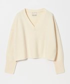 【ユナイテッドアローズ/UNITED ARROWS】のconte ウール Vネックニット WHITE|ID:prp329100004780361