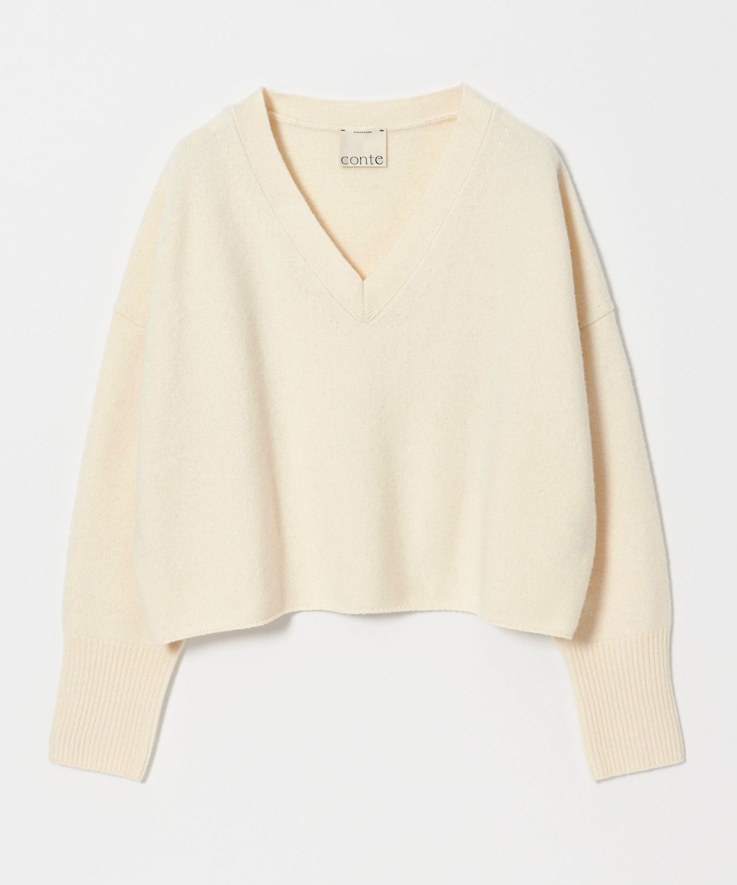 【ユナイテッドアローズ/UNITED ARROWS】のconte ウール Vネックニット インテリア・キッズ・メンズ・レディースファッション・服の通販 founy(ファニー) ファッション Fashion レディースファッション Fashion for Women トップス・カットソー Cut & Sew Tops ニット Knit Tops & Sweaters Vネックトップス V-Neck Tops / V-Cut Neckline Shirts なめらか Smooth, Silky Texture カーディガン Cardigan, Knitwear デコルテ Décolleté, Neckline バランス Balance, Style Balance プレート Plate, Dish ワイドリブ Wide Rib, Wide Ribbed Knit WHITE|ID: prp329100004780361 ipo3291000000034852584