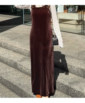 【フリーズマート/FREE'S MART】の2ストラップベロアキャミワンピース 人気、トレンドファッション・服の通販 founy(ファニー) ファッション Fashion レディースファッション Fashion for Women ワンピース Dresses キャミソールワンピース Camisole Dresses おすすめ Recommended / Our Picks カットソー Cut and Sewn Top キャミワンピース Cami Dress, Slip Dress シェイプ Shape, Slim Fit ストレッチ Stretch, Stretchy Fabric フラット Flat, Flat Shoes ベロア Velour, Soft Velvet ベーシック Basic, Essential ラップ Wrap, Wrap Design エレガント 上品 Elegant |ID:prp329100004780365