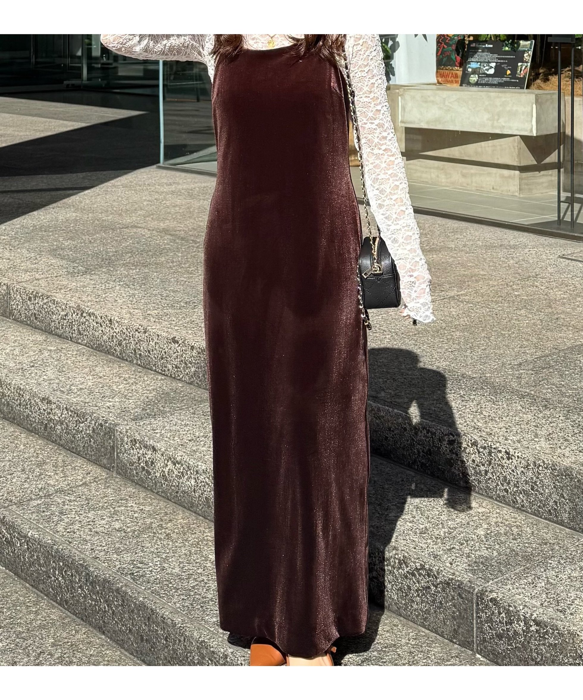 【フリーズマート/FREE'S MART】の2ストラップベロアキャミワンピース 人気、トレンドファッション・服の通販 founy(ファニー) 　ファッション　Fashion　レディースファッション　Fashion for Women　ワンピース　Dresses　キャミソールワンピース　Camisole Dresses　おすすめ　Recommended / Our Picks　カットソー　Cut and Sewn Top　キャミワンピース　Cami Dress, Slip Dress　シェイプ　Shape, Slim Fit　ストレッチ　Stretch, Stretchy Fabric　フラット　Flat, Flat Shoes　ベロア　Velour, Soft Velvet　ベーシック　Basic, Essential　ラップ　Wrap, Wrap Design　エレガント 上品　Elegant　 other-1|ID: prp329100004780365 ipo3291000000035169344