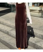 【フリーズマート/FREE'S MART】の2ストラップベロアキャミワンピース 人気、トレンドファッション・服の通販 founy(ファニー) ファッション Fashion レディースファッション Fashion for Women ワンピース Dresses キャミソールワンピース Camisole Dresses おすすめ Recommended / Our Picks カットソー Cut and Sewn Top キャミワンピース Cami Dress, Slip Dress シェイプ Shape, Slim Fit ストレッチ Stretch, Stretchy Fabric フラット Flat, Flat Shoes ベロア Velour, Soft Velvet ベーシック Basic, Essential ラップ Wrap, Wrap Design エレガント 上品 Elegant thumbnail ブラウン|ID: prp329100004780365 ipo3291000000035169345