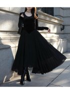 【アニュアンス/anuans】のベロアシフォンドッキングワンピース BLACK|ID: prp329100004780379 ipo3291000000034679841