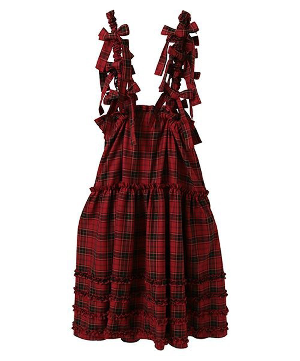 【キャンディストリッパー/Candy Stripper】のNEED YOU ・JUMPER SKIRT 人気、トレンドファッション・服の通販 founy(ファニー) 　ファッション　Fashion　レディースファッション　Fashion for Women　スカート　Skirts　ギャザー　Gathered, Ruffled　チェック　Check, Plaid, Tartan　ツイル　Twist, Twisted Detail　フリル　Frill, Ruffle　リュック　Backpack, Rucksack　無地　Plain, Solid Color　 other-1|ID: prp329100004780404 ipo3291000000034680111