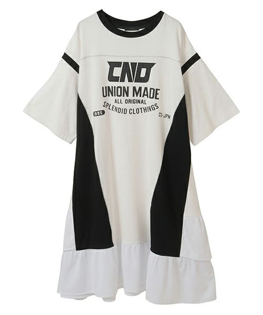 【キャンディストリッパー/Candy Stripper】のCND SWITCHED ONE-PIECE 人気、トレンドファッション・服の通販 founy(ファニー) 　ファッション　Fashion　レディースファッション　Fashion for Women　おすすめ　Recommended / Our Picks　デニム　Denim, Jeans Material　フリル　Frill, Ruffle　メッシュ　Mesh, Net Fabric　リメイク　Remake, Reconstructed　 other-1|ID: prp329100004780406 ipo3291000000034680123
