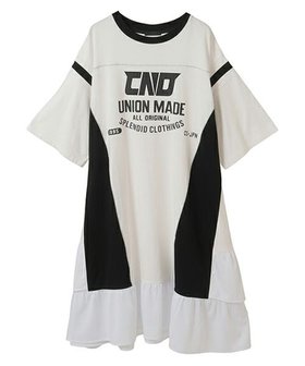 【キャンディストリッパー/Candy Stripper】のCND SWITCHED ONE-PIECE 人気、トレンドファッション・服の通販 founy(ファニー) ファッション Fashion レディースファッション Fashion for Women おすすめ Recommended / Our Picks デニム Denim, Jeans Material フリル Frill, Ruffle メッシュ Mesh, Net Fabric リメイク Remake, Reconstructed |ID:prp329100004780406