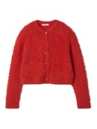 【ミラオーウェン/Mila Owen】のクルーネックシャギーニットカーデ 人気、トレンドファッション・服の通販 founy(ファニー) ファッション Fashion レディースファッション Fashion for Women トップス・カットソー Cut & Sew Tops ニット Knit Tops & Sweaters thumbnail RED[046]|ID: prp329100004780519 ipo3291000000034872005