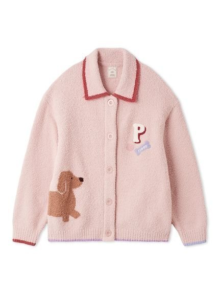 【ジェラート ピケ/gelato pique】のベビモコダックスフンドジャガードカーディガン インテリア・キッズ・メンズ・レディースファッション・服の通販 founy(ファニー) 　ファッション　Fashion　レディースファッション　Fashion for Women　トップス・カットソー　Cut & Sew Tops　カーディガン・羽織り　Layered Style Cardigans　カットソー　Cut and Sewn Top　カラフル　Colorful Design　カーディガン　Cardigan, Knitwear　スマート　Smart, Elegant　トレンド　Trend, Trending Now　モチーフ　Motif, Design Theme　PNK[066]|ID: prp329100004780524 ipo3291000000034835268