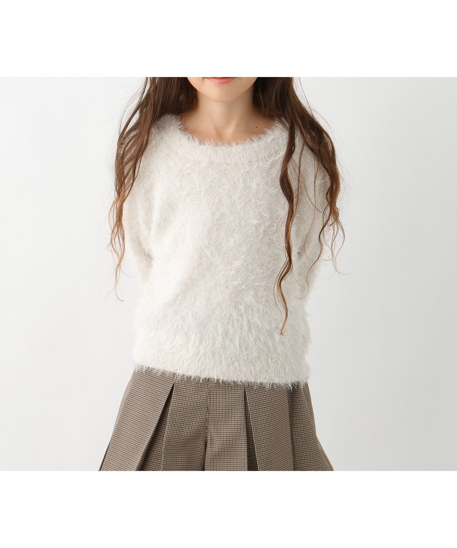 【グローバルワーク/GLOBAL WORK / KIDS】の洗えるシャギーニット/キッズ/606703 インテリア・キッズ・メンズ・レディースファッション・服の通販 founy(ファニー) 　ファッション　Fashion　キッズファッション　Fashion for Kids　おすすめ　Recommended / Our Picks　ショート　Short, Short Length　シンプル　Simple, Minimal　デニム　Denim, Jeans Material　ボトム　Bottoms, Lower Wear　ロング　Long, Long-Length　洗える　Machine Washable　A/W・秋冬　Autumn/Winter　アイボリー08|ID: prp329100004780559 ipo3291000000034774649