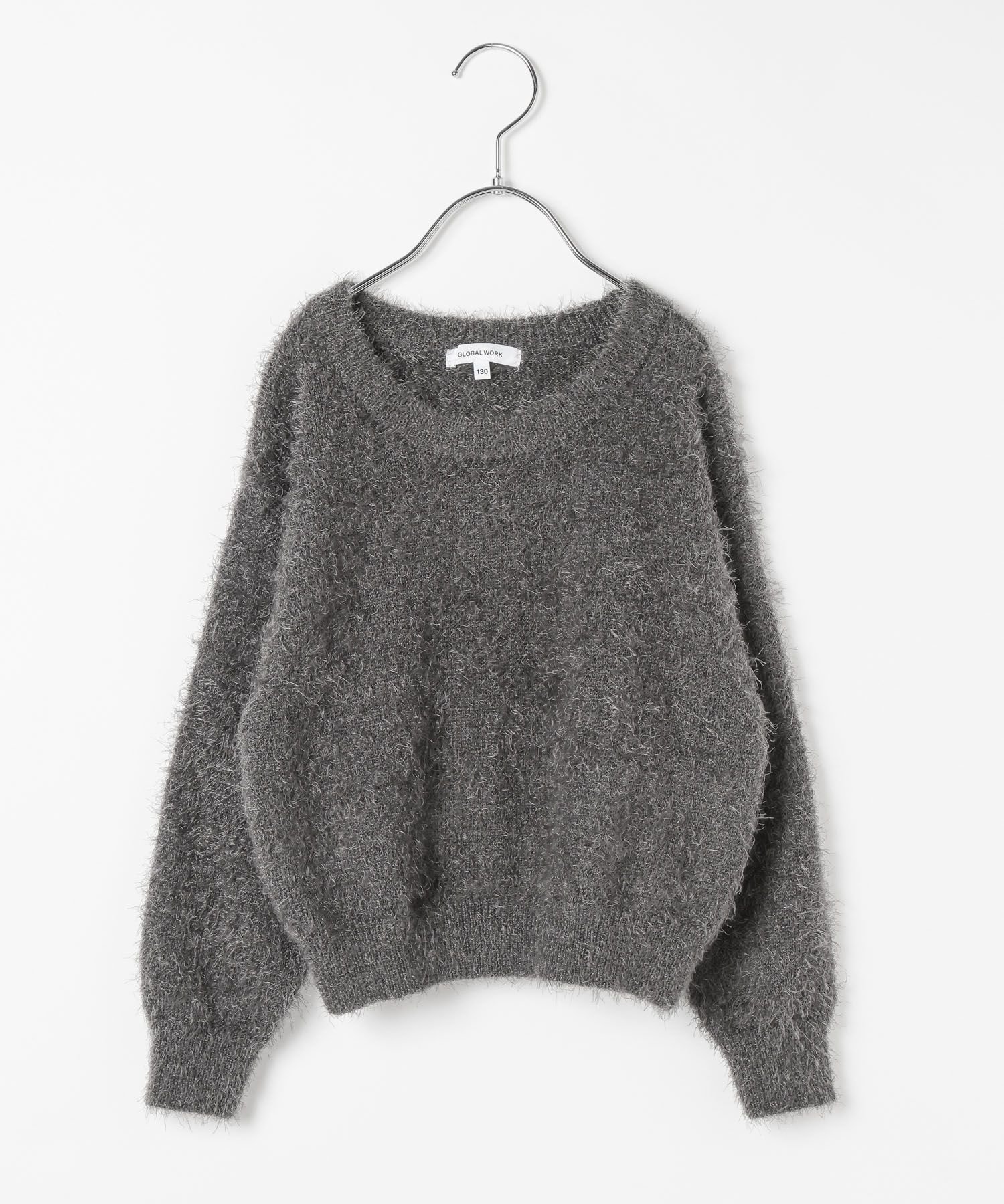 【グローバルワーク/GLOBAL WORK / KIDS】の洗えるシャギーニット/キッズ/606703 インテリア・キッズ・メンズ・レディースファッション・服の通販 founy(ファニー) 　ファッション　Fashion　キッズファッション　Fashion for Kids　おすすめ　Recommended / Our Picks　ショート　Short, Short Length　シンプル　Simple, Minimal　デニム　Denim, Jeans Material　ボトム　Bottoms, Lower Wear　ロング　Long, Long-Length　洗える　Machine Washable　A/W・秋冬　Autumn/Winter　チャコール19|ID: prp329100004780559 ipo3291000000034774650