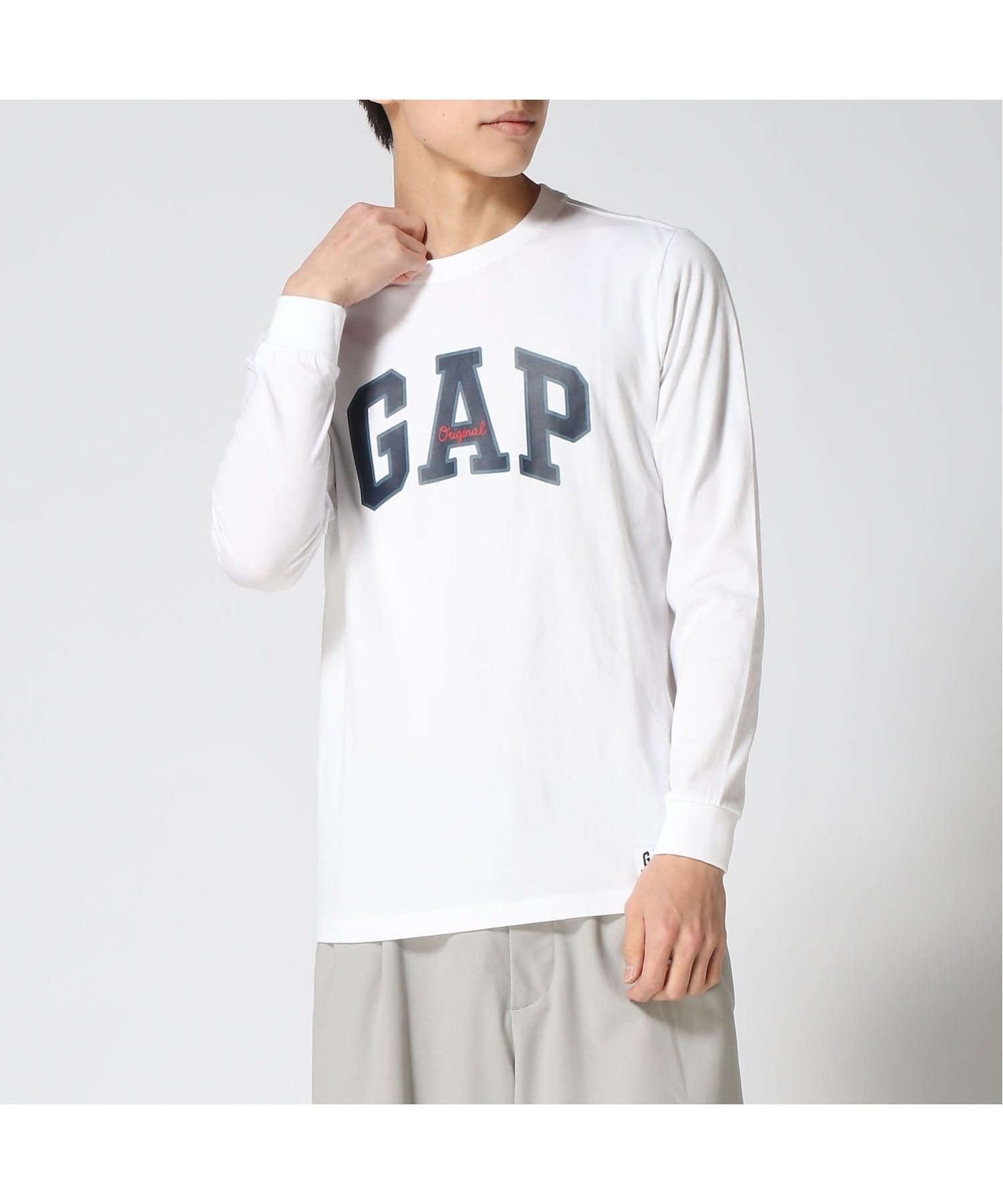 【ギャップ/GAP】のエブリディ ソフト GAPロゴTシャツ インテリア・キッズ・メンズ・レディースファッション・服の通販 founy(ファニー) 　ファッション　Fashion　レディースファッション　Fashion for Women　トップス・カットソー　Cut & Sew Tops　シャツ・ブラウス・オフィスカジュアル　Elegant Blouses & Button-Ups　ロングTシャツ・Tシャツ　Longline T-Shirts & Tees　ストレート　Straight, Straight Cut　フィット　Fit, Slim Fit　フロント　Front, Front Design　リラックス　Relax, Relaxed Fit　長袖　Long Sleeve, Full Sleeve　WHITE_V2_GLOBAL|ID: prp329100004780951 ipo3291000000034686544