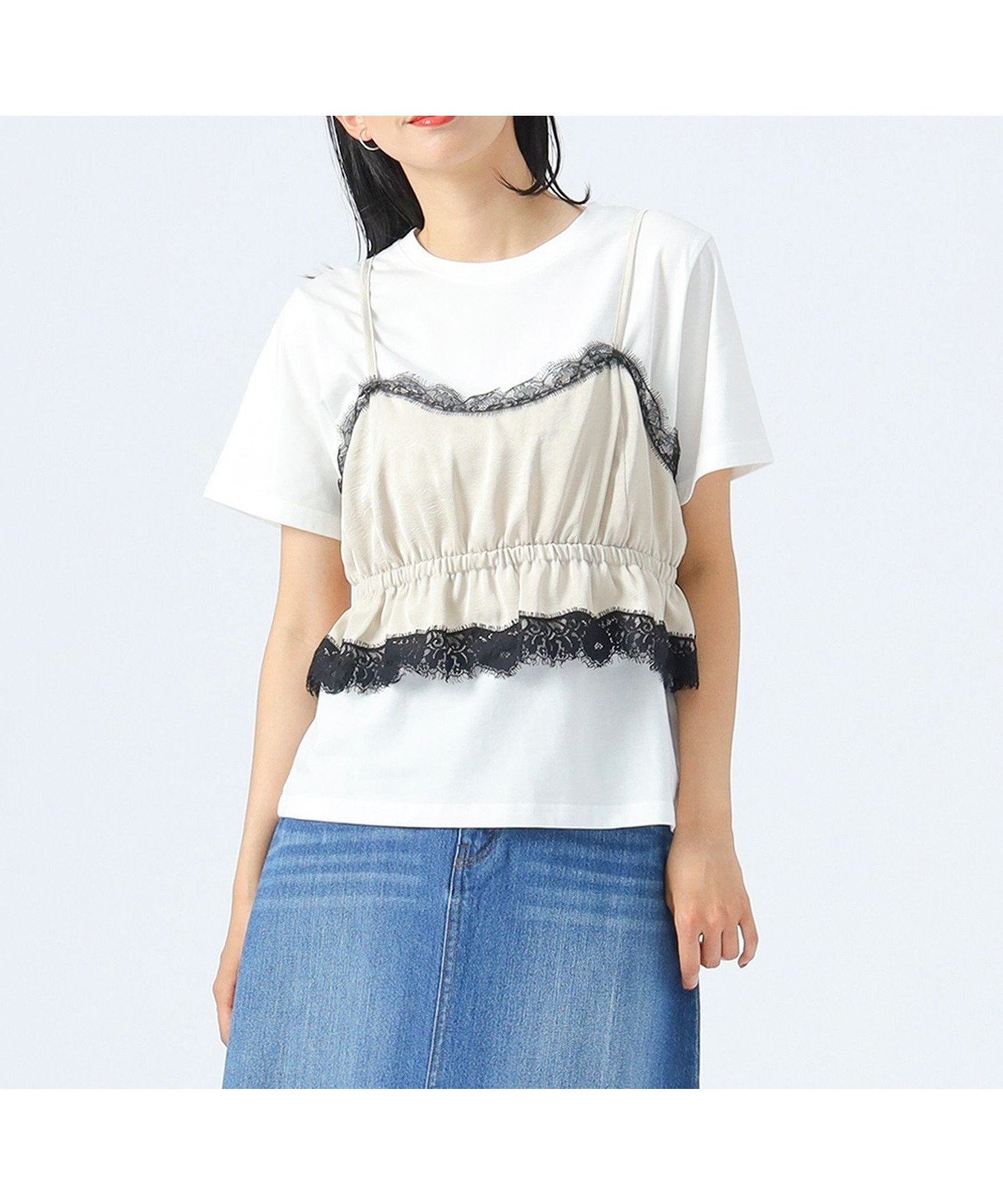 【ビームス ウイメン/BEAMS】のレース サテン ビスチェ * Tシャツ インテリア・キッズ・メンズ・レディースファッション・服の通販 founy(ファニー) ファッション Fashion レディースファッション Fashion for Women トップス・カットソー Cut & Sew Tops シャツ・ブラウス・オフィスカジュアル Elegant Blouses & Button-Ups ロングTシャツ・Tシャツ Longline T-Shirts & Tees ビスチェ Bustiers & Corset Tops / Layered Bustier Style サテン Satin, Glossy Fabric シンプル Simple, Minimal タイトスカート Pencil Skirt, Tight Skirt タンク Tank Top, Sleeveless Top ダウン Down, Puffer トレンド Trend, Trending Now ビスチェ Bustier, Corset Top フィット Fit, Slim Fit フェミニン Feminine, Girly ベーシック Basic, Essential ボックス Boxy, Box Shape ランジェリー Lingerie, Intimate Wear レース Lace, Lace Fabric BEIGE|ID: prp329100004780988 ipo3291000000034686970