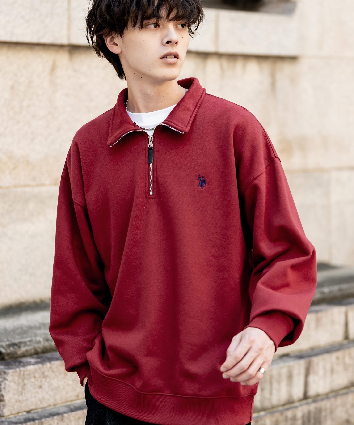 【ロッキーモンロー/Rocky Monroe】のU.S. POLO ASSN. オーバーサイズ裏起毛ワンポイントロゴ刺繍ハーフジップスウェット インテリア・キッズ・メンズ・レディースファッション・服の通販 founy(ファニー) ファッション Fashion レディースファッション Fashion for Women トップス・カットソー Cut & Sew Tops レディースパーカー・カジュアルフーディー Casual Hoodies & Sweatshirts スウェット・クルーネックトップス Sweatshirts & Crewnecks / Relaxed Fit Sweat Tops インナー Innerwear 切替 Switching, Contrast Panel シンプル Simple, Minimal スウェット / スエット Sweatshirt, Sweatwear スポーツ Sports, Activewear バランス Balance, Style Balance プレーン Plain, Simple 別注 Limited Edition, Custom Order メンズ Men's, Menswear リラックス Relax, Relaxed Fit ワイド Wide, Wide Fit ワンポイント One Point, Statement Accent 再入荷 Restock / Back in Stock おすすめ Recommended / Our Picks エレガント 上品 Elegant レッド|ID: prp329100004780989 ipo3291000000034843870