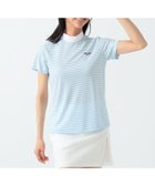 【ビームス ウイメン/BEAMS】のPURPLE LABEL / 細ボーダー 半袖 モックネック シャツ 人気、トレンドファッション・服の通販 founy(ファニー) ファッション Fashion レディースファッション Fashion for Women トップス・カットソー Cut & Sew Tops シャツ・ブラウス・オフィスカジュアル Elegant Blouses & Button-Ups カッティング Cutting Detail 軽量 Lightweight, Ultra Light シンプル Simple, Minimal フィット Fit, Slim Fit ベーシック Basic, Essential ボーダー Border, Stripe 半袖 Short Sleeve, Half Sleeve モックネック Mock Neck, Short Turtleneck エレガント 上品 Elegant ゴルフ Golf thumbnail SAX|ID: prp329100004781036 ipo3291000000034932815