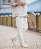 【アー ヴェー ヴェー/a.v.v】の【イージーケア/ストレッチ】あったか美ラクるイージーテーパードパンツ ホワイト|ID: prp329100004781077 ipo3291000000034687655