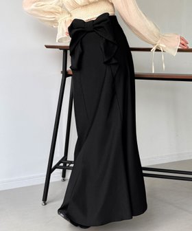 【ジュノア/JUNOAH】のバックリボンマーメイドスカート(裏地無し) 人気、トレンドファッション・服の通販 founy(ファニー) ファッション Fashion レディースファッション Fashion for Women スカート Skirts |ID:prp329100004781131