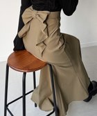 【ジュノア/JUNOAH】のバックリボンマーメイドスカート(裏地無し) 人気、トレンドファッション・服の通販 founy(ファニー) ファッション Fashion レディースファッション Fashion for Women スカート Skirts thumbnail ダークベージュ|ID: prp329100004781131 ipo3291000000034688050