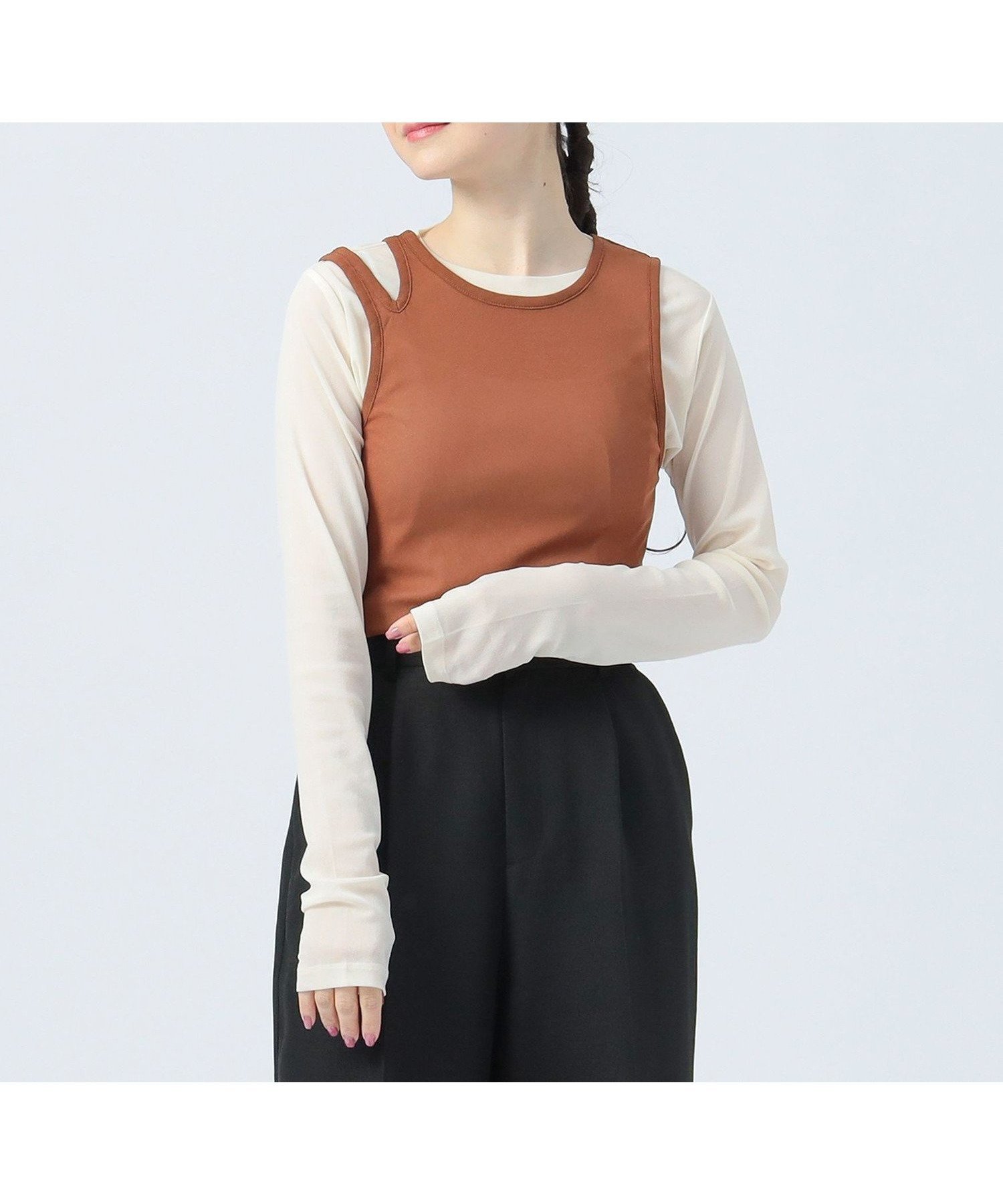 【ビームス ウイメン/BEAMS】の変形 タンクトップ * シアー プルオーバー (セットアイテム) 人気、トレンドファッション・服の通販 founy(ファニー) 　ファッション　Fashion　レディースファッション　Fashion for Women　トップス・カットソー　Cut & Sew Tops　カジュアルプルオーバー・ニットトップス　Pullovers & Knit Tops / Casual Pullovers　インナー　Innerwear　カットソー　Cut and Sewn Top　シアー　Sheer, See-Through　シンプル　Simple, Minimal　ジャケット　Jacket, Outerwear　ストレート　Straight, Straight Cut　タンク　Tank Top, Sleeveless Top　フィット　Fit, Slim Fit　ベスト　Vest, Waistcoat　 other-1|ID: prp329100004781139 ipo3291000000034688126