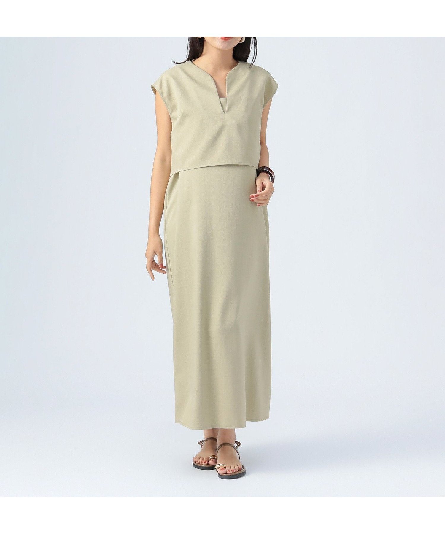 【ビームス ウイメン/BEAMS】のキーネックベスト ワンピース(セットアイテム) 人気、トレンドファッション・服の通販 founy(ファニー) 　ファッション　Fashion　レディースファッション　Fashion for Women　アウター　Coat / Outerwear Collection　アクセサリー　Fashion Accessories　カーディガン　Cardigan, Knitwear　キャミソール　Camisole, Spaghetti Strap Top　キャミワンピース　Cami Dress, Slip Dress　サンダル　Sandals, Summer Shoes　ショート　Short, Short Length　シンプル　Simple, Minimal　トレンド　Trend, Trending Now　フラット　Flat, Flat Shoes　ベスト　Vest, Waistcoat　リラックス　Relax, Relaxed Fit　ワイド　Wide, Wide Fit　おすすめ　Recommended / Our Picks　 other-1|ID: prp329100004781197 ipo3291000000035144935