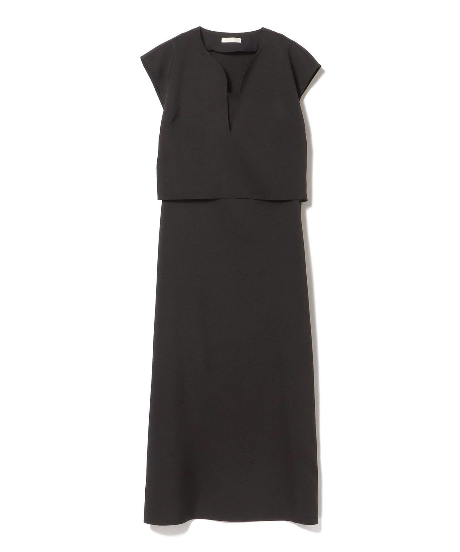 【ビームス ウイメン/BEAMS】のキーネックベスト ワンピース(セットアイテム) インテリア・キッズ・メンズ・レディースファッション・服の通販 founy(ファニー) 　ファッション　Fashion　レディースファッション　Fashion for Women　アウター　Coat / Outerwear Collection　アクセサリー　Fashion Accessories　カーディガン　Cardigan, Knitwear　キャミソール　Camisole, Spaghetti Strap Top　キャミワンピース　Cami Dress, Slip Dress　サンダル　Sandals, Summer Shoes　ショート　Short, Short Length　シンプル　Simple, Minimal　トレンド　Trend, Trending Now　フラット　Flat, Flat Shoes　ベスト　Vest, Waistcoat　リラックス　Relax, Relaxed Fit　ワイド　Wide, Wide Fit　おすすめ　Recommended / Our Picks　BLACK|ID: prp329100004781197 ipo3291000000035144938