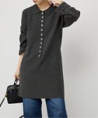 【スピック&スパン/Spick & Span】のポロシャツチュニックニットワンピ グレー|ID: prp329100004781238 ipo3291000000034688885