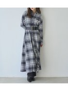 【スナイデル/SNIDEL】の【SNIDEL/Prentiss】チェックアシメシャツワンピース NVY[089]|ID: prp329100004781255 ipo3291000000035133820