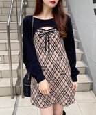 【イング/INGNI】のINGNI/12GデコルテオープンCK柄切替ニットOP 人気、トレンドファッション・服の通販 founy(ファニー) ファッション Fashion レディースファッション Fashion for Women トップス・カットソー Cut & Sew Tops ニット Knit Tops & Sweaters 切替 Switching, Contrast Panel スマホ Smartphone, Mobile Device チェック Check, Plaid, Tartan デコルテ Décolleté, Neckline トレンド Trend, Trending Now フィット Fit, Slim Fit リボン Ribbon, Bow ロング Long, Long-Length 冬 Winter / This Winter おすすめ Recommended / Our Picks thumbnail ベージュクロ/チェック|ID: prp329100004781274 ipo3291000000034689080