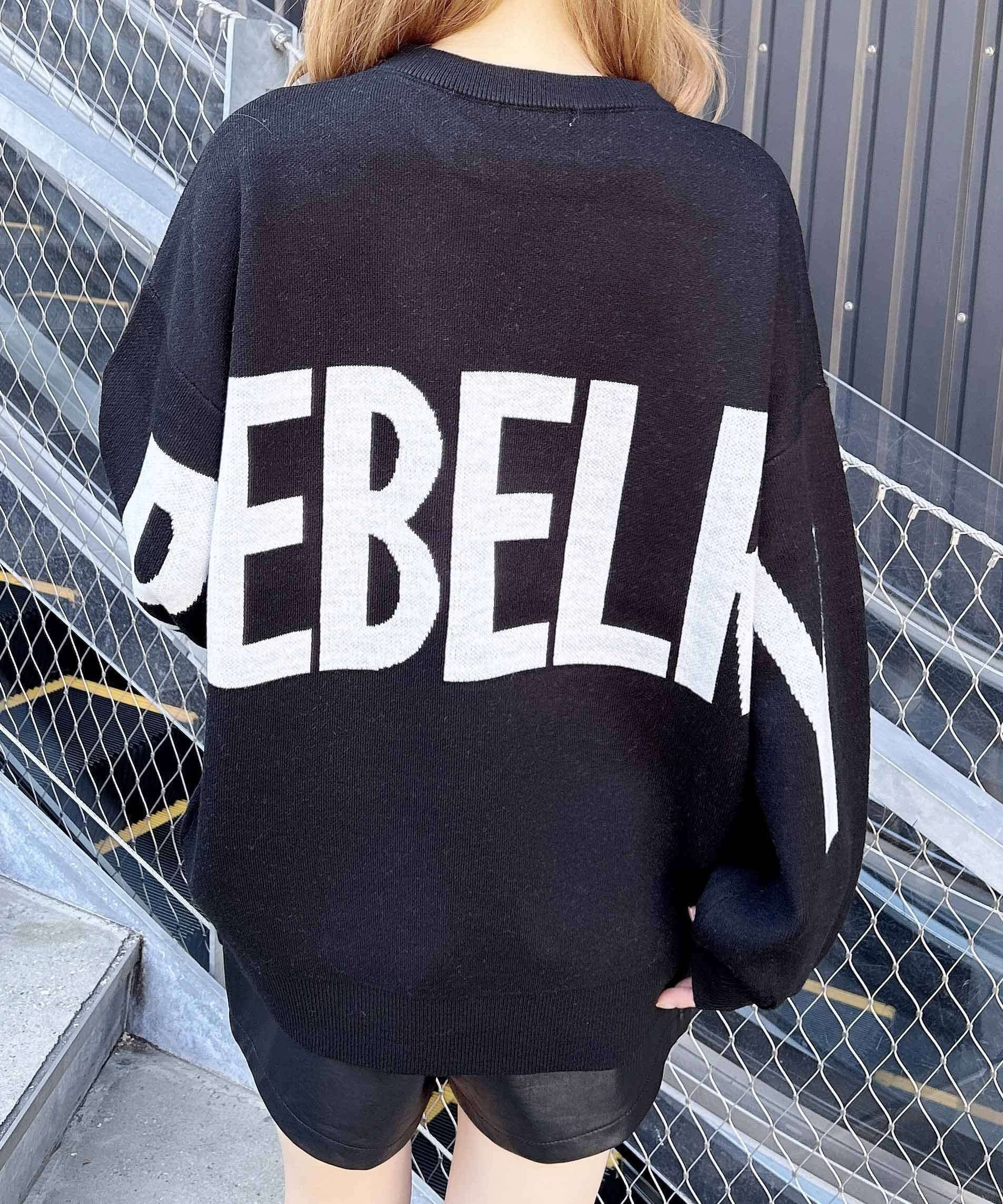 【イング/INGNI】の12G BackBIGロゴチュニックニット インテリア・キッズ・メンズ・レディースファッション・服の通販 founy(ファニー) ファッション Fashion レディースファッション Fashion for Women トップス・カットソー Cut & Sew Tops ニット Knit Tops & Sweaters おすすめ Recommended / Our Picks スマホ Smartphone, Mobile Device チュニック Tunic, Long Top ビッグ Big, Oversized フラット Flat, Flat Shoes クロ/オフホワイト|ID: prp329100004781278 ipo3291000000034838097