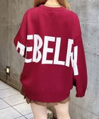 【イング/INGNI】の12G BackBIGロゴチュニックニット 人気、トレンドファッション・服の通販 founy(ファニー) ファッション Fashion レディースファッション Fashion for Women トップス・カットソー Cut & Sew Tops ニット Knit Tops & Sweaters おすすめ Recommended / Our Picks スマホ Smartphone, Mobile Device チュニック Tunic, Long Top ビッグ Big, Oversized フラット Flat, Flat Shoes thumbnail ボルドー/オフホワイト|ID: prp329100004781278 ipo3291000000034838101