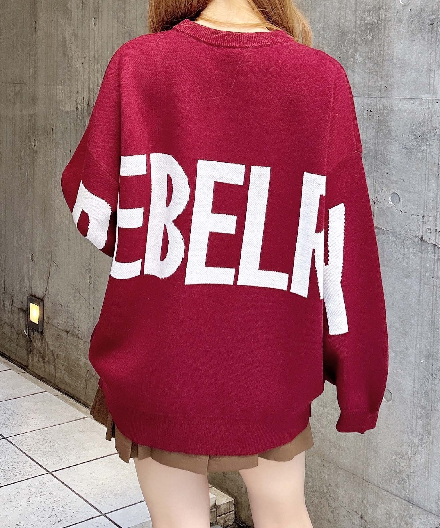 【イング/INGNI】の12G BackBIGロゴチュニックニット インテリア・キッズ・メンズ・レディースファッション・服の通販 founy(ファニー) ファッション Fashion レディースファッション Fashion for Women トップス・カットソー Cut & Sew Tops ニット Knit Tops & Sweaters おすすめ Recommended / Our Picks スマホ Smartphone, Mobile Device チュニック Tunic, Long Top ビッグ Big, Oversized フラット Flat, Flat Shoes ボルドー/オフホワイト|ID: prp329100004781278 ipo3291000000034838101