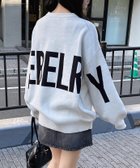 【イング/INGNI】の12G BackBIGロゴチュニックニット オフホワイト/クロ|ID: prp329100004781278 ipo3291000000035000857