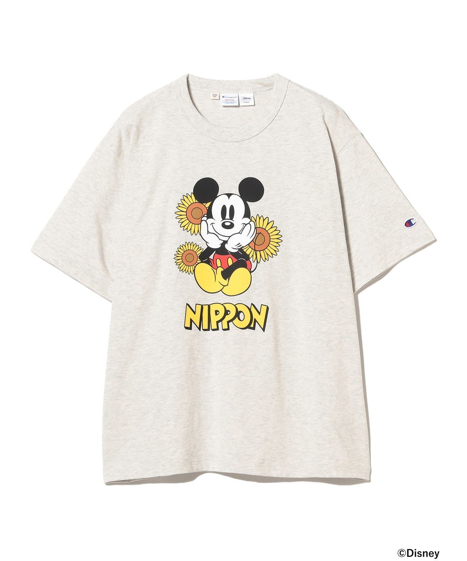 【ビームス ウイメン/BEAMS】の【別注】Champion / ミッキー Tシャツ インテリア・キッズ・メンズ・レディースファッション・服の通販 founy(ファニー) ファッション Fashion レディースファッション Fashion for Women トップス・カットソー Cut & Sew Tops シャツ・ブラウス・オフィスカジュアル Elegant Blouses & Button-Ups ロングTシャツ・Tシャツ Longline T-Shirts & Tees スポーツ Sports, Activewear プリント Print, Printed Pattern 別注 Limited Edition, Custom Order GREY|ID: prp329100004781297 ipo3291000000035025890