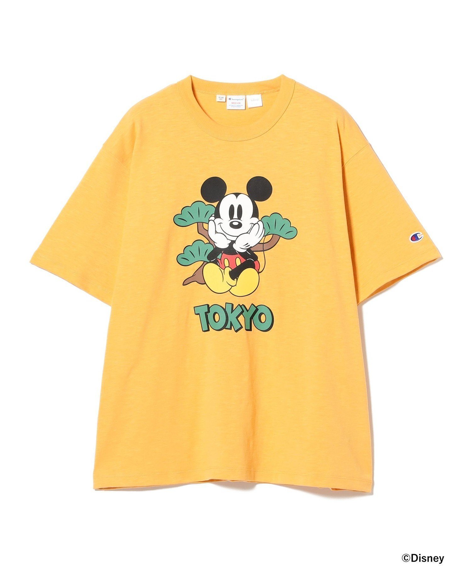 【ビームス ウイメン/BEAMS】の【別注】Champion / ミッキー Tシャツ インテリア・キッズ・メンズ・レディースファッション・服の通販 founy(ファニー) ファッション Fashion レディースファッション Fashion for Women トップス・カットソー Cut & Sew Tops シャツ・ブラウス・オフィスカジュアル Elegant Blouses & Button-Ups ロングTシャツ・Tシャツ Longline T-Shirts & Tees スポーツ Sports, Activewear プリント Print, Printed Pattern 別注 Limited Edition, Custom Order YELLOW|ID: prp329100004781297 ipo3291000000035025892