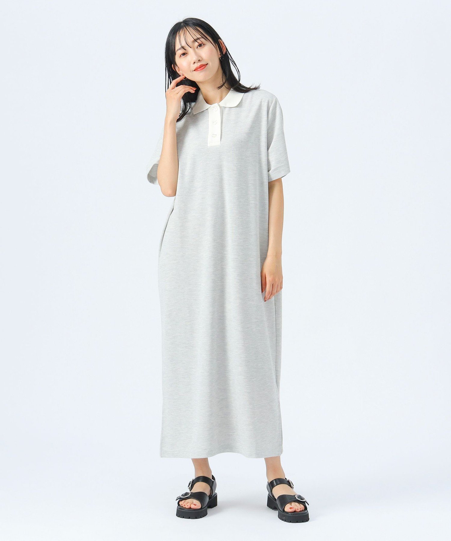 【ビームス ウイメン/BEAMS】の配色 ポロ ワンピース インテリア・キッズ・メンズ・レディースファッション・服の通販 founy(ファニー) ファッション Fashion レディースファッション Fashion for Women ワンピース Dresses サンダル Sandals, Summer Shoes シューズ Shoes, Footwear リラックス Relax, Relaxed Fit 半袖 Short Sleeve, Half Sleeve OATMEAL|ID: prp329100004781298 ipo3291000000034689241